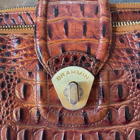 Brahmin crossbody bag, Mojito. Pecan crocodile embossed leather - Picture 2 of 9